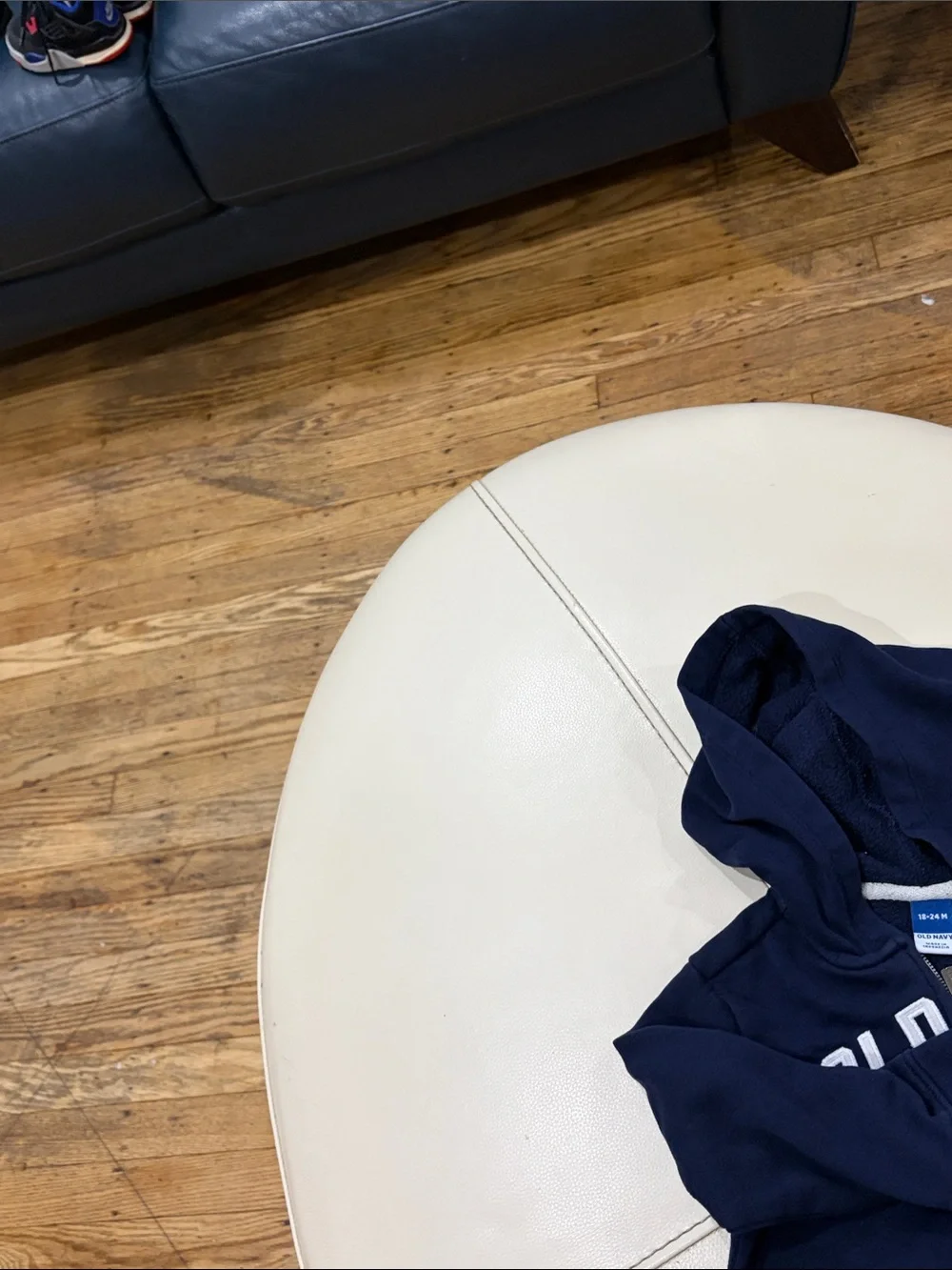 Old Navy Dark Blue Kids Full-Zip Hoodie with Logo